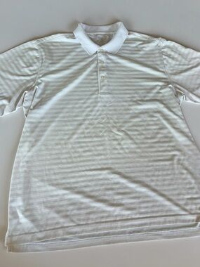 Nike Golf Polo Shirt Mens XL White Dri-FIT
